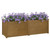 Garden Planter Honey Brown 59.1"x19.7"x19.7" Solid Wood Pine A949-810752