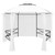 Garden Marquee with Curtains 141.7"x122.8"x104.3" White 0.6 oz/ft A949-312234