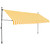 Manual Retractable Awning with LED 157.5" White and Orange A949-145861