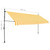 Manual Retractable Awning with LED 157.5" White and Orange A949-145861
