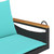Swing Bench with Cushions Black 42.9"x24.4"x15.7" Poly Rattan A949-368151