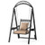 Outdoor Porch Swing with Removable Cushions and Side Tables for Garden Balcony-Black - Color: Black D681-NP12470BK+
