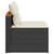  Patio Sofas Armless with Cushions 2 pcs Black Poly Rattan A949-365832