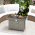 44.5 Inch Propane Fire Pit Table Rattan Gas 2-in-1 with Stainless Steel Burner-Gray - Color: Gray D681-NP12222GR