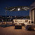 10 FT Cantilever Patio Umbrella with 32 Solar LED Lights and 220 LBS Base-Beige B593-NP13285+NP12183