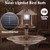 Pedestal Bird Bath with Solar Light with Bird Feeder and Flower Planter-Bronze - Color: Bronze D681-PZ10005GU