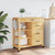 Kitchen Trolley MONZA 33.1"x15.7"x34.8" Solid Wood Pine A949-376112