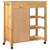 Kitchen Trolley MONZA 33.1"x15.7"x34.8" Solid Wood Pine A949-376112