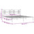  Metal Bed Frame without Mattress with Headboard White 76"x79.9 A949-376379