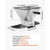 Manual Grain Mill, Homebrew Malt Grinder, Adjustable Barley Mill Crusher for Wheat Beer Brewing - w E415-SDGZSBXG4L2G01E31001V0