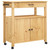 Kitchen Trolley MONZA 33.1"x15.7"x34.8" Solid Wood Pine A949-376106