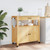 Kitchen Trolley MONZA 33.1"x15.7"x34.8" Solid Wood Pine A949-376106