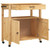 Kitchen Trolley MONZA 33.1"x15.7"x34.8" Solid Wood Pine A949-376106