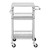 Compact Kitchen Cart with Stainless Steel Top and 2 Bottom Storage Shelves Q280-CSTKCS47982571736