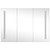  LED Bathroom Mirror Cabinet 35"x5.5"x24.4 A949-325544