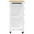 Kitchen Trolley MONZA 33.1"x15.7"x34.8" Solid Wood Pine A949-376117