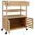 | Kitchen Trolley with Wheels | Natural 23.43 x 14.17 x 32.28 in A949-42028295