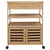 | Kitchen Trolley with Wheels | Natural 23.43 x 14.17 x 32.28 in A949-42028295