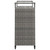 Bar Cart with Drawer Gray 39.4"x17.7"x38.2" Poly Rattan A949-316664
