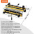 Dovetail Jig, 12 in Width, Dove Tailing Router Jigs with 4 Router Bits & 3 Templates, Precise Align E415-YWJJ12INCHDSQ308N001V0