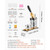 Button Maker Machine, 2.25" / 58 mm, Solid Metal Pin Maker with 100pcs Button Parts, Circle Cutter  E415-QJSKXZJ58MMX5T5X6001V0