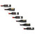 Wall-mounted Wine Rack for 7 Bottles White Metal A949-340896
