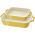 2 Piece Ceramic Stoneware Bakeware Casserole Baking Dish Set in Yellow / Ivory Q280-CTYRGBD495869382