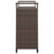 Bar Cart with Drawer Brown 39.4"x17.7"x38.2" Poly Rattan A949-316662