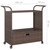 Bar Cart with Drawer Brown 39.4"x17.7"x38.2" Poly Rattan A949-316662