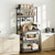 Kitchen Bakers Rack, 23.6 inch Width Bakers Rack, Kitchen Stand with X-Shaped Support Bar, 12 S-Sha E415-LSHBJ236INCH04G6M001V0