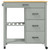 Kitchen Trolley MONZA 33.1"x15.7"x34.8" Solid Wood Pine A949-376116