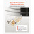 Honey Extractor, 6 Frame Manual Honey Spinner with Transparent Lid, Stainless Steel Honeycomb Drum  E415-SDYMJJPBXG183C2ZX001V0