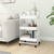 3-Tier Trolley White 16.9"x13.4"x31.1" Steel A949-335866