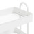 3-Tier Trolley White 16.9"x13.4"x31.1" Steel A949-335866