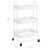3-Tier Trolley White 16.9"x13.4"x31.1" Steel A949-335866