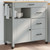 Kitchen Trolley MONZA 33.1"x15.7"x34.8" Solid Wood Pine A949-376110