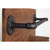 4 Bottle Rustic Farmhouse Wall Mounted Wine Rack with Glass Holder Q280-BASCO49842