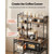 Kitchen Bakers Rack, 5 ft Power Cable Bakers Rack with Power Outlet, Kitchen Stand with X-Shaped Su E415-LSHBJ354INCHX6DAX001V1