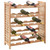 Wine Rack for 25 Bottles Solid Walnut Wood 24.8"x9.8"x28.7 A949-247101