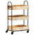 3-Tier Kitchen Trolley 18.1"x11.8"x29.9" Solid Mango Wood A949-289093