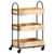 3-Tier Kitchen Trolley 18.1"x11.8"x29.9" Solid Mango Wood A949-289093