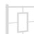  Metal Bed Frame without Mattress with Headboard White 39.4"x78.7 A949-374285