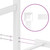  Metal Bed Frame without Mattress with Headboard White 39.4"x78.7 A949-374285