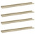  Wall Shelves 4 pcs White and Sonoma Oak 31.5"x3.5"x1.2 A949-326696