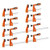 Bar Clamps for Woodworking, 8-Pack, 6" and 12" F Clamps, 600 lbs Load Limit, with Plastic Pad and S E415-FJZTDSD8JT6IBWBGS001V0
