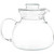 1.5 Quart Stovetop Clear Glass Teapot Kettle with Lid - Microwave Safe Q280-SGTSC26990158