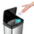 Black Top 13-Gallon Stainless Steel Kitchen Trash Can with Motion Sensor Lid Q280-BTWU8891