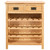 Wine Cabinet 28.3"x12.5"x35.4" Solid Oak Wood A949-247043