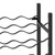 Wine Rack for 48 Bottles Black Metal A949-289563