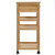 | Kitchen Trolley with Wheels | Natural 14.57 x 14.17 x 31.50 in A949-42028294